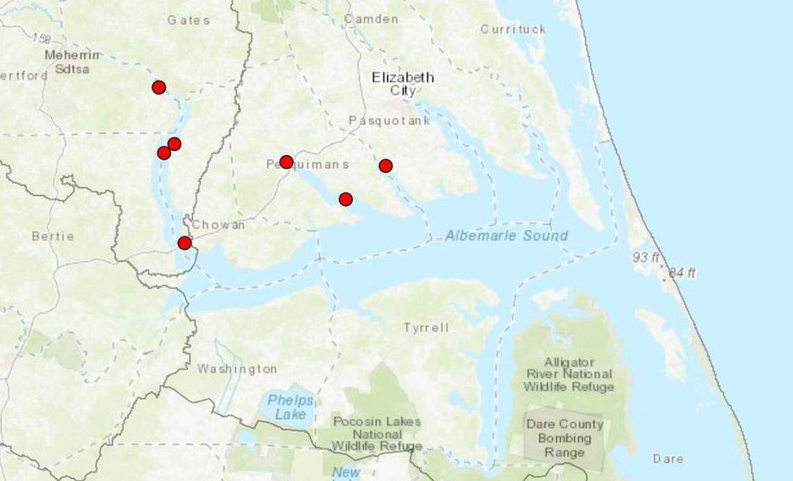 The state has been tracking several toxic algae blooms in eastern North Carolina since May.
