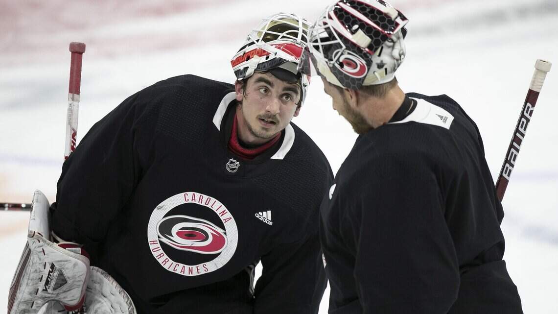 With a flurry of moves at the goalie position, Canes’ Alex Nedeljkovic isn’t fazed