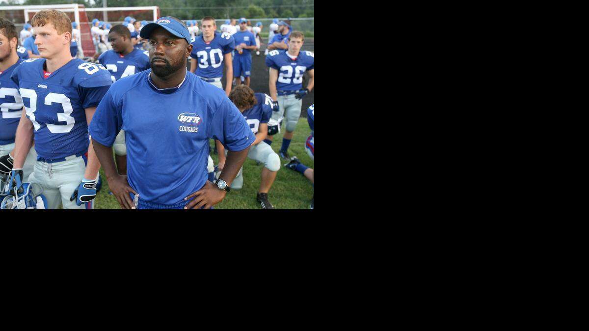 Wake Forest High head coach Reggie Lucas, seen here before a preseason scrimmage on Aug. 14, 2009, was arrested for DWI.
