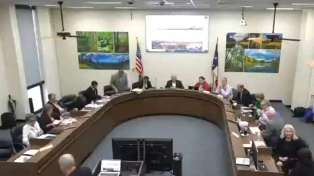 The Environmental Management Commission has formed a three-member working group to develop new bylaws regarding how it will respond to public records requests, raising concerns among some open government advocates. Here, the commission is shown gathering before its May 9 meeting.
