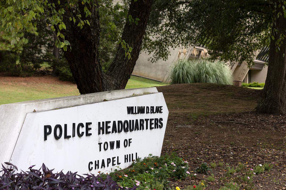 The Town of Chapel Hill Police Headquarters on Martin Luther King, Jr. Blvd. is photographed on Tuesday, Sept. 12, 2023, in Chapel Hill, N.C.
