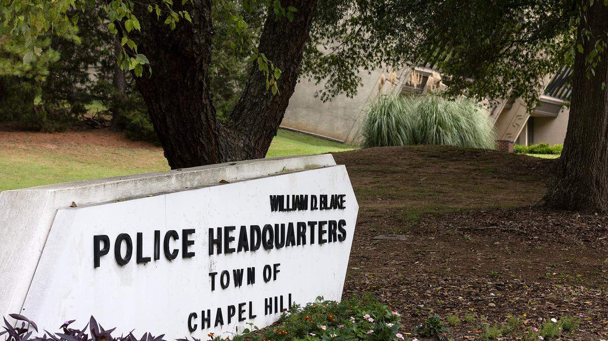 The Town of Chapel Hill Police Headquarters on Martin Luther King, Jr. Blvd. is photographed on Tuesday, Sept. 12, 2023, in Chapel Hill, N.C.