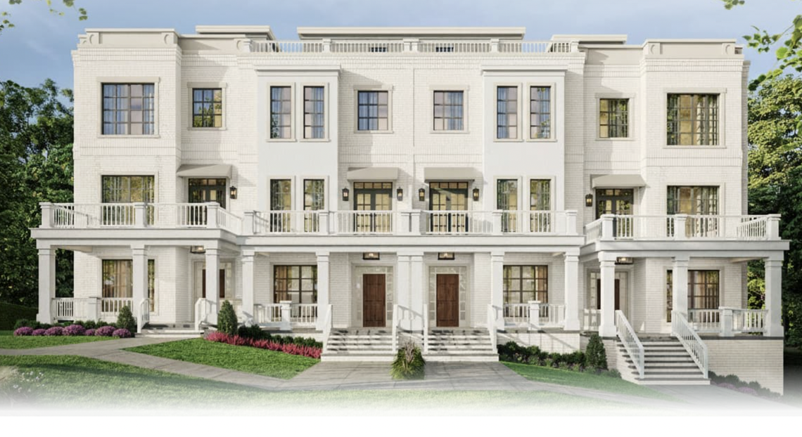 A rendering of Azalea, one of three luxury condo buildings inside Oberlin Preserve in Raleigh.