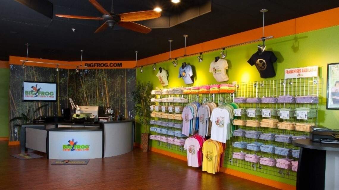 North Raleigh gets a Big Frog custom T-shirt shop this week