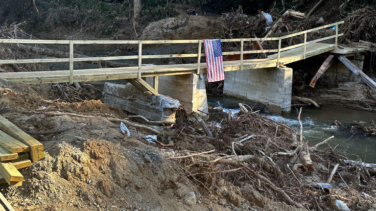 After Helene, state helps repair and replace private roads in Western NC
