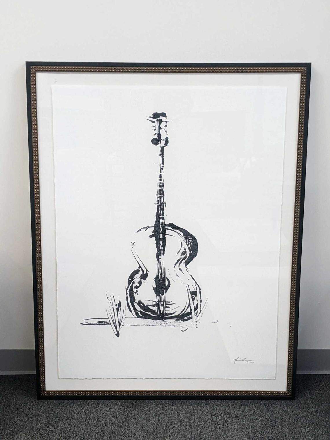 Styron and Hughes features unique artwork, such as this painting by Chris Coleman, a former touring member of Kings of Leon.