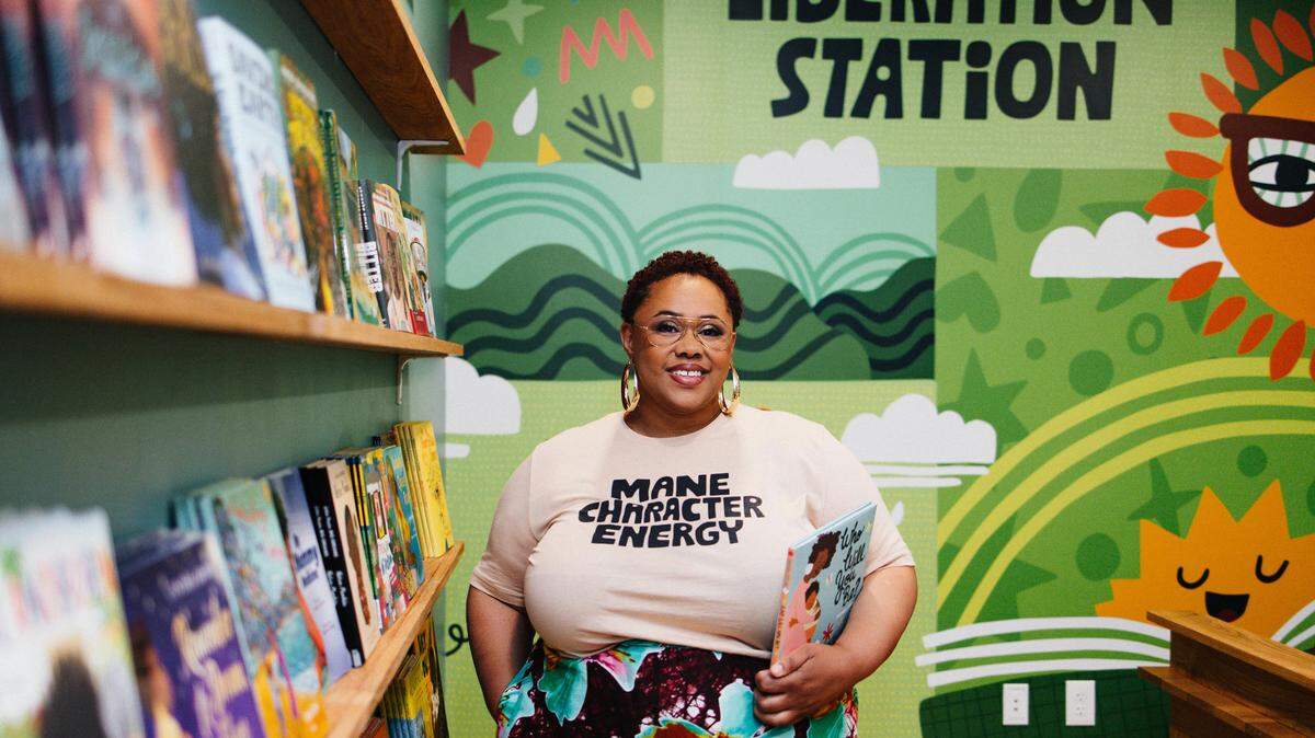 North Carolina’s first Black-owned children’s bookstore, the Liberation Station, is kicking off its Juneteenth grand opening weekend. The store was started by wife and husband team, Victoria Scott-Miller and Duane Miller, to create a space where Black children and adults can see themselves in literature. Courtesy of Courtney Winter Martin.