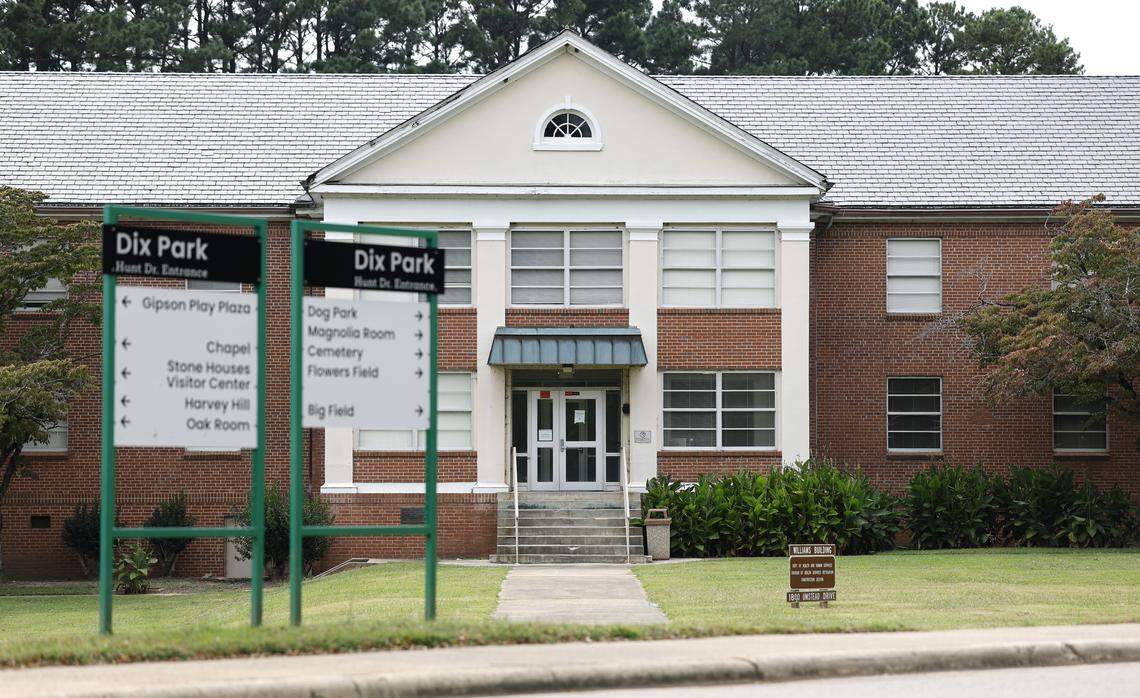 The Williams Building on the campus of Dix Park in Raleigh, N.C., photographed Tuesday, Sept. 9, 2025.