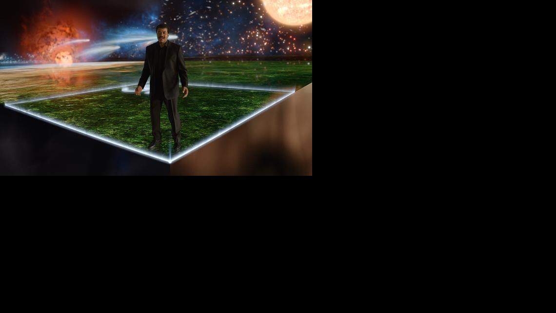 Neil deGrasse Tyson in a scene from "Cosmos: A Spacetime Odyssey."