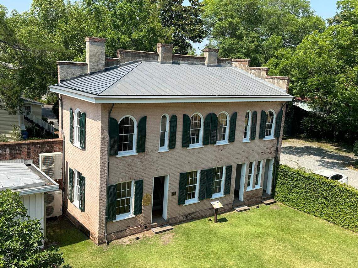 This brick building behind Bellamy Mansion in Wilmington served as a privy and the quarters for slaves who worked in the house.