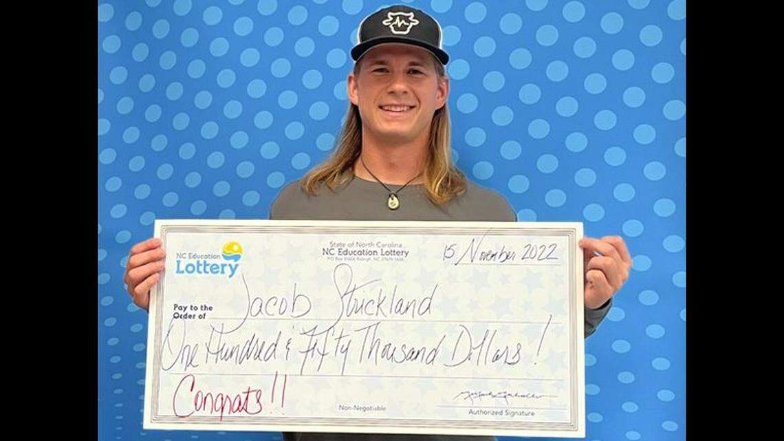 Jacob Strickland missed the Powerball jackpot but still won big in North Carolina.