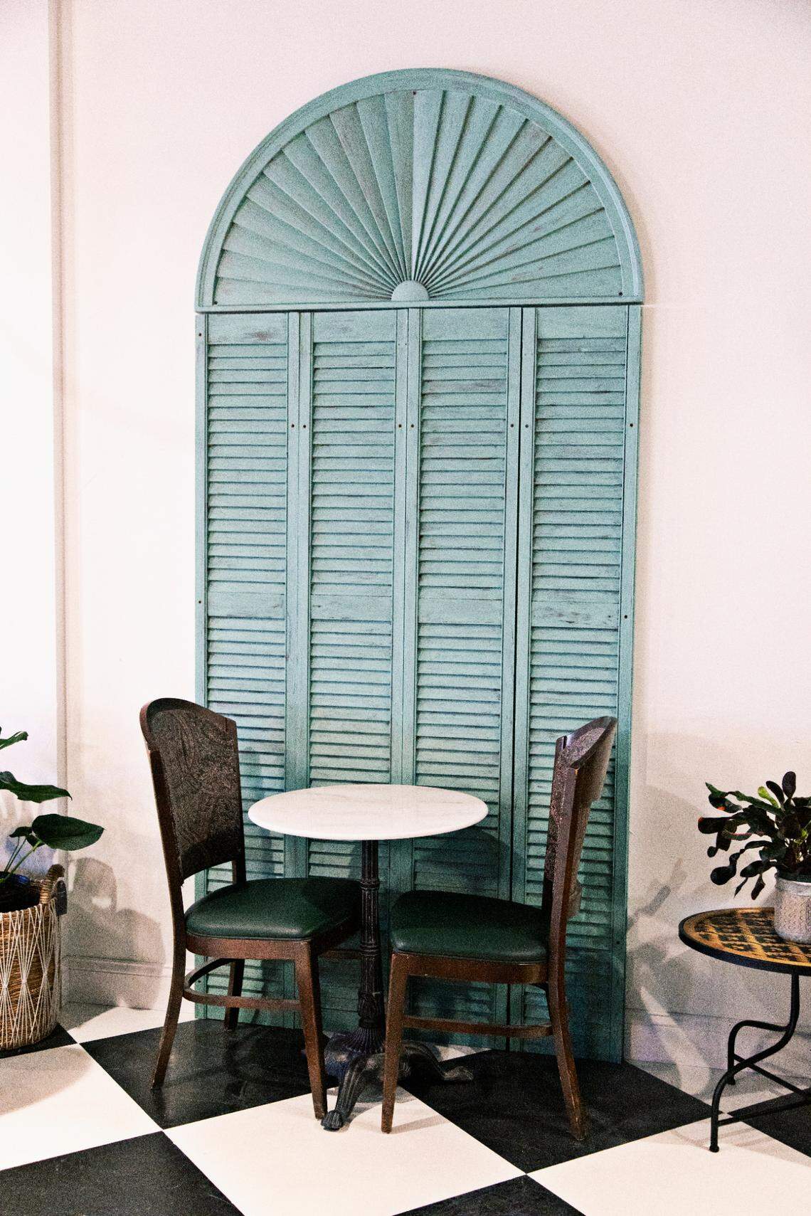 Cheeni Indian Food Emporium in North Raleigh’s Falls River Shopping Center. The restaurant has a distinctive style with upcycled and thrift finds put together by owner Preeti Waas.