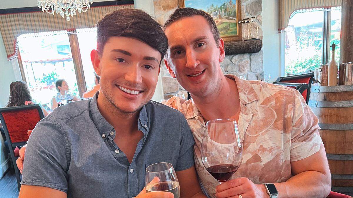 Husbands Dakota (left) and Jackson Wright have gained nearly 650,000 followers on TikTok since going viral in April 2021.