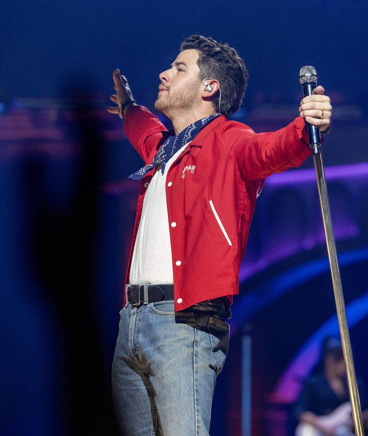 The Jonas Brothers bring their “Jonas 20: Greetings From Your Hometown Tour” to Raleigh, N.C.’s Lenovo Center, Wednesday night, Oct. 29, 2025.