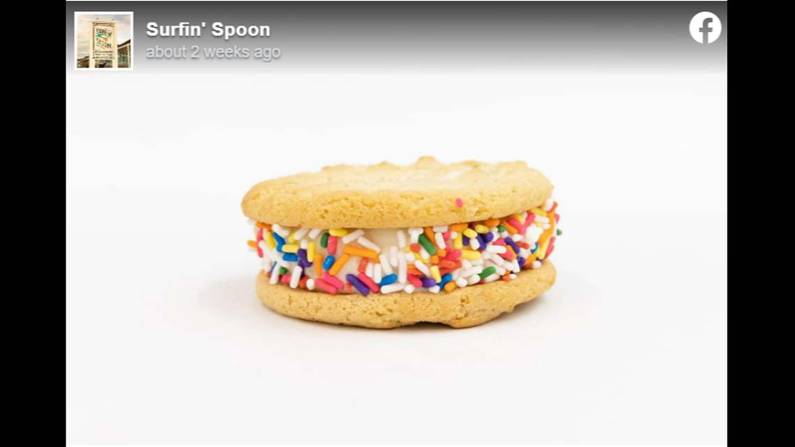 The Outer Banks shop said it offers the Party Wave ice cream sandwich for special occasions.