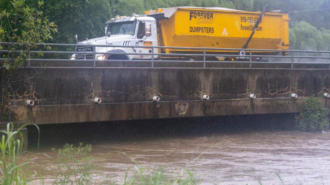 NCDOT reports numerous flooded and blocked roads as Debby rolls through NC