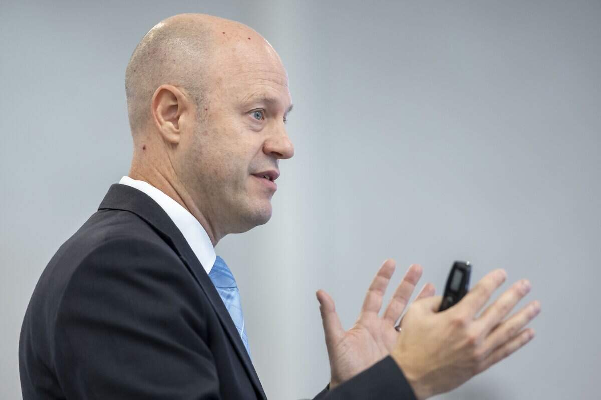 UNC Chief Financial officer Nate Knuffman addresses the Board of Trustees meeting on Wednesday, July 29, 2026 at the Rizzo Center in Chapel Hill, N.C.