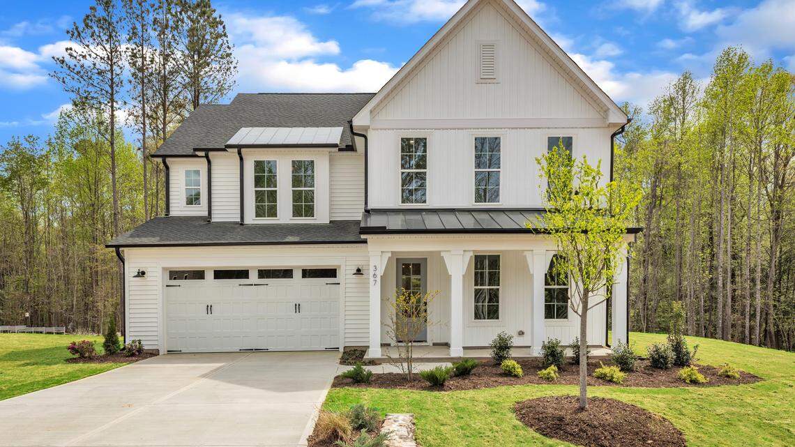 A rendering of a new home inside Ray at Claridge in North Raleigh.