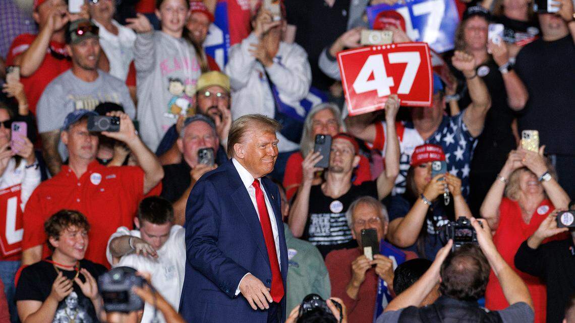Trump stops in Greensboro, his 4th NC visit in two days, as election enters home stretch