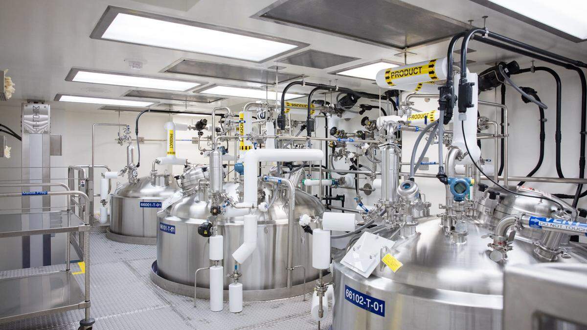 An Amgen manufacturing facility in Thousand Oaks, California. In 2025, the company plans to open a manufacturing site in Holly Springs, North Carolina. 