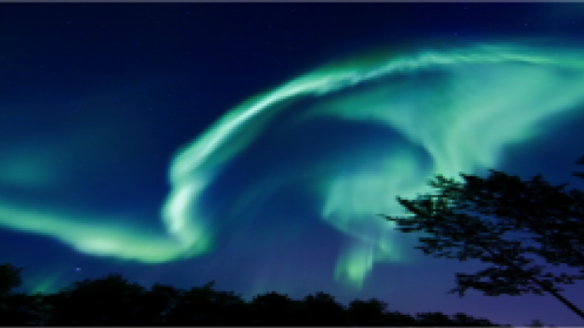 La aurora boreal hizo una aparición muy rara en el norte del estado de Carolina del Sur el viernes por la noche.