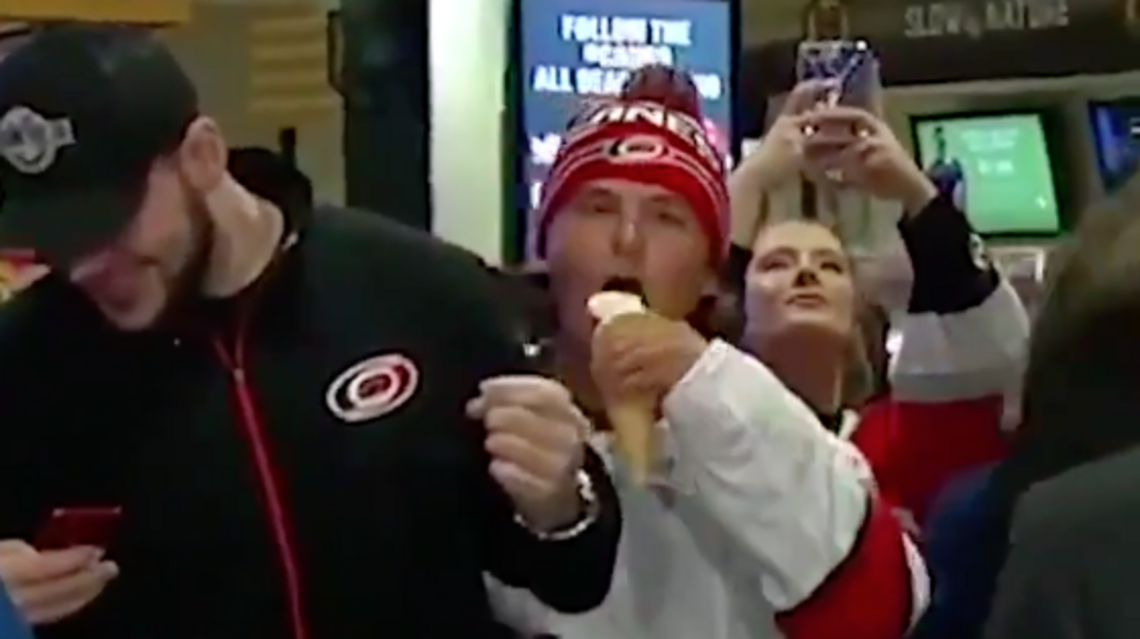 Quick hands, ice cream theft has Canes and their fans talking