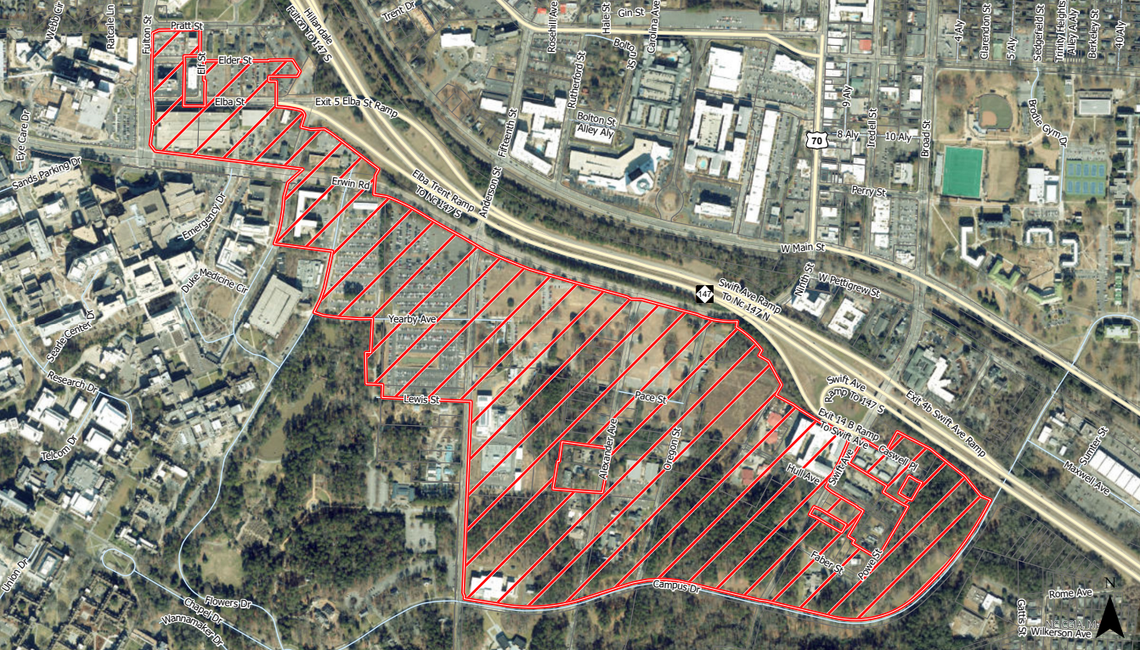 Duke’s 155-acre Central Campus was rezoned on Monday, Oct. 7, 2024. The university says it doesn’t yet have plans for the property.