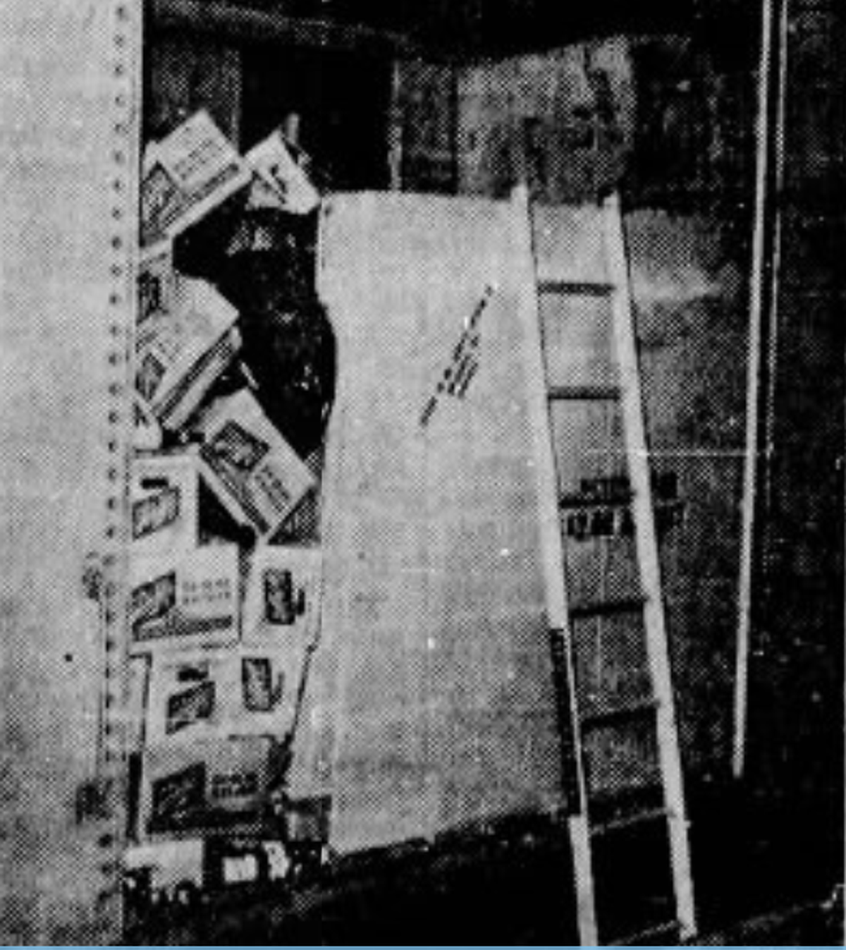 A picture of the train car full of empty beer bottles where two Fayetteville boys were trapped in 1966.