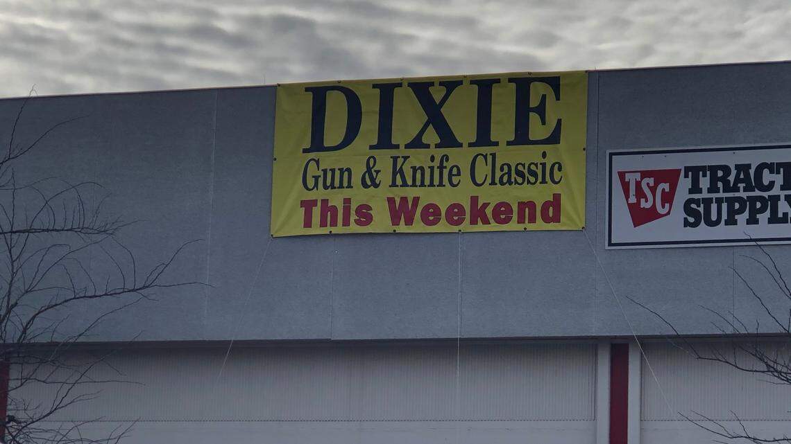 Managers of the Dixie Gun and Knife Classic asked a vendor to remove neo-Nazi patches from a sale table Sunday, Jan. 17, 2021, after a complaint to the N.C. State Fairgrounds, where the event was held that weekend.