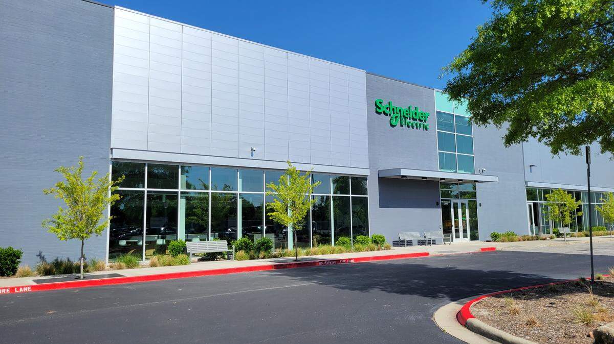 Schneider Electric, a Fortune 500 company behind hundreds of electrical products, opened a new facility Wednesday in Morrisville.