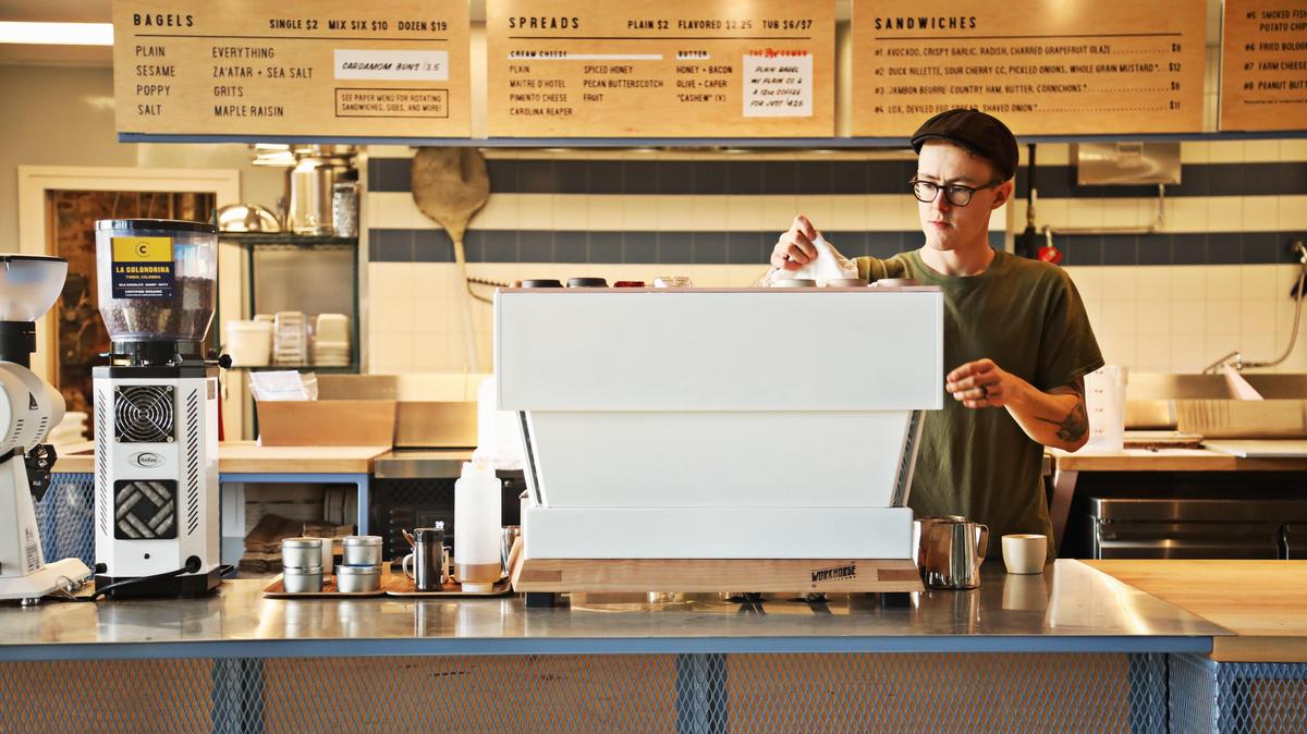 One of the two food halls in downtown Raleigh is for sale. 
