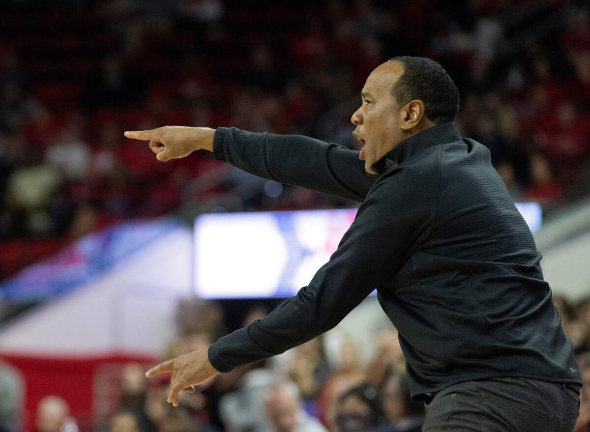 N.C. State head coach Kevin Keatts gives instructions to his team during the second half of the Wolfpack’s 84-64 win over Abilene Christian on Friday, Nov. 10, 2023, at PNC Arena in Raleigh, N.C.
