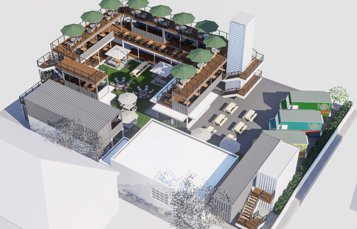 Embargo, a new shipping container bar planned for Glenwood South, will feature five bars and a handful of food options, including three food trucks.