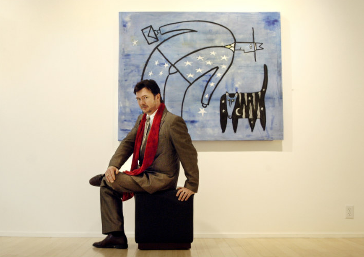 Artist Louis St. Lewis pictured in 2005.