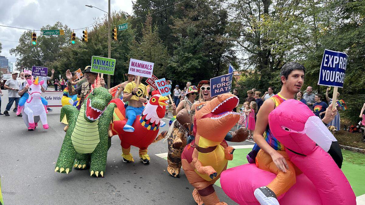 More than 1,000 people turned out for the Pride: Durham parade Saturday.