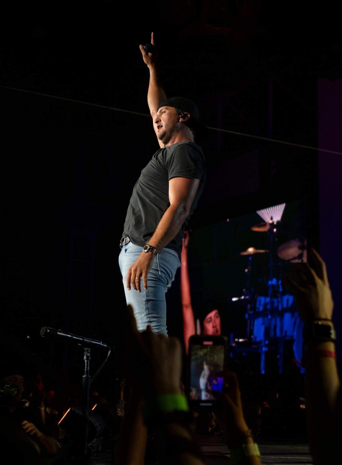 Luke Bryan brings his “Raised Up Right Tour” to the Coastal Credit Union Music Pavilion at Walnut Creek in Raleigh, N.C., Friday night, July 8, 2022.
