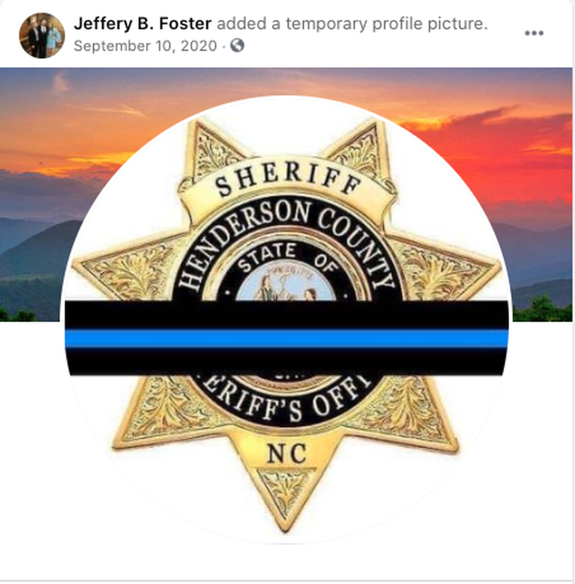 North Carolina Superior Court Judge Jeffery Foster Facebook post.