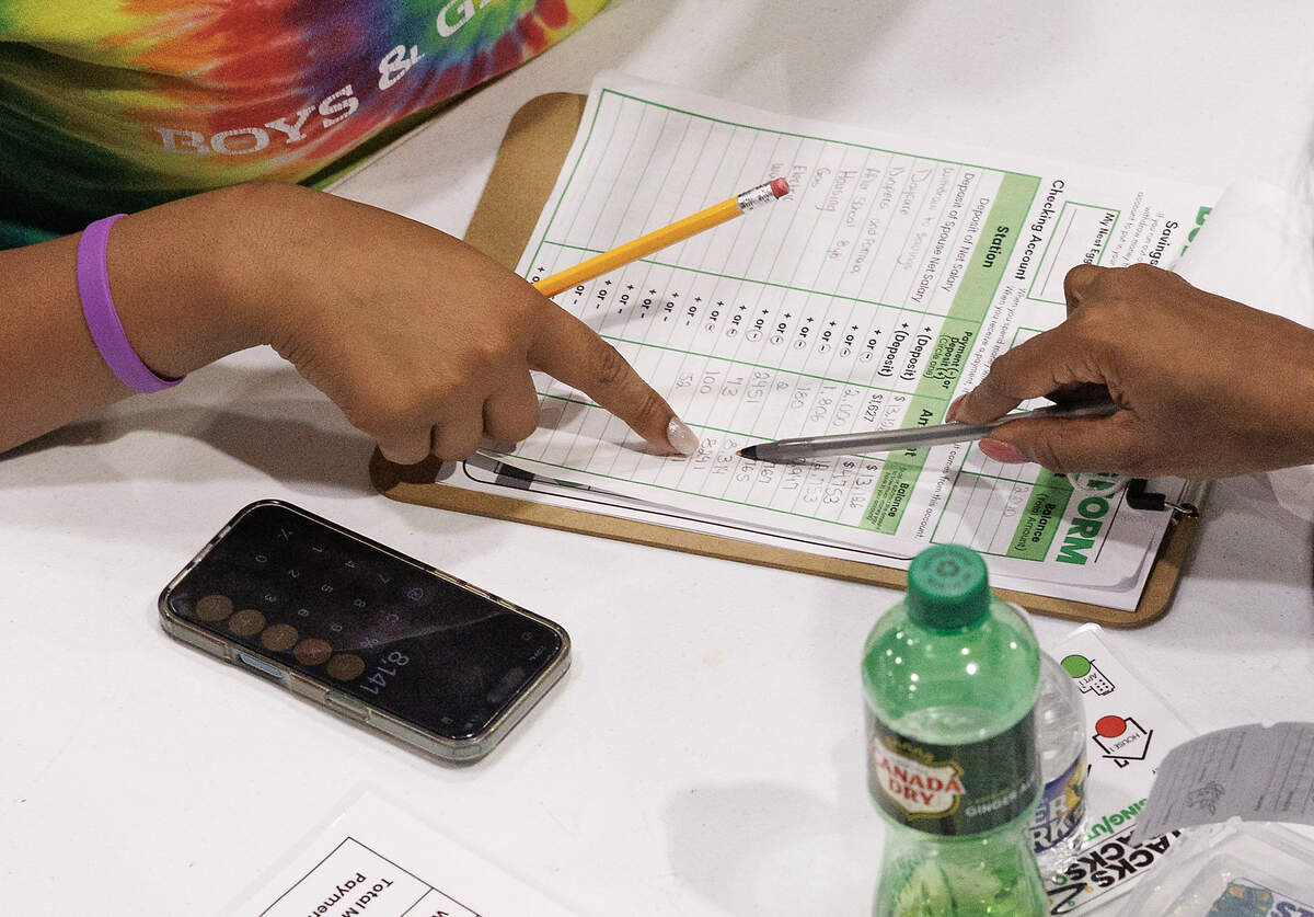 If teens ran out of money, volunteers helped them get out of the red, by taking a second job or cutting back on spending.