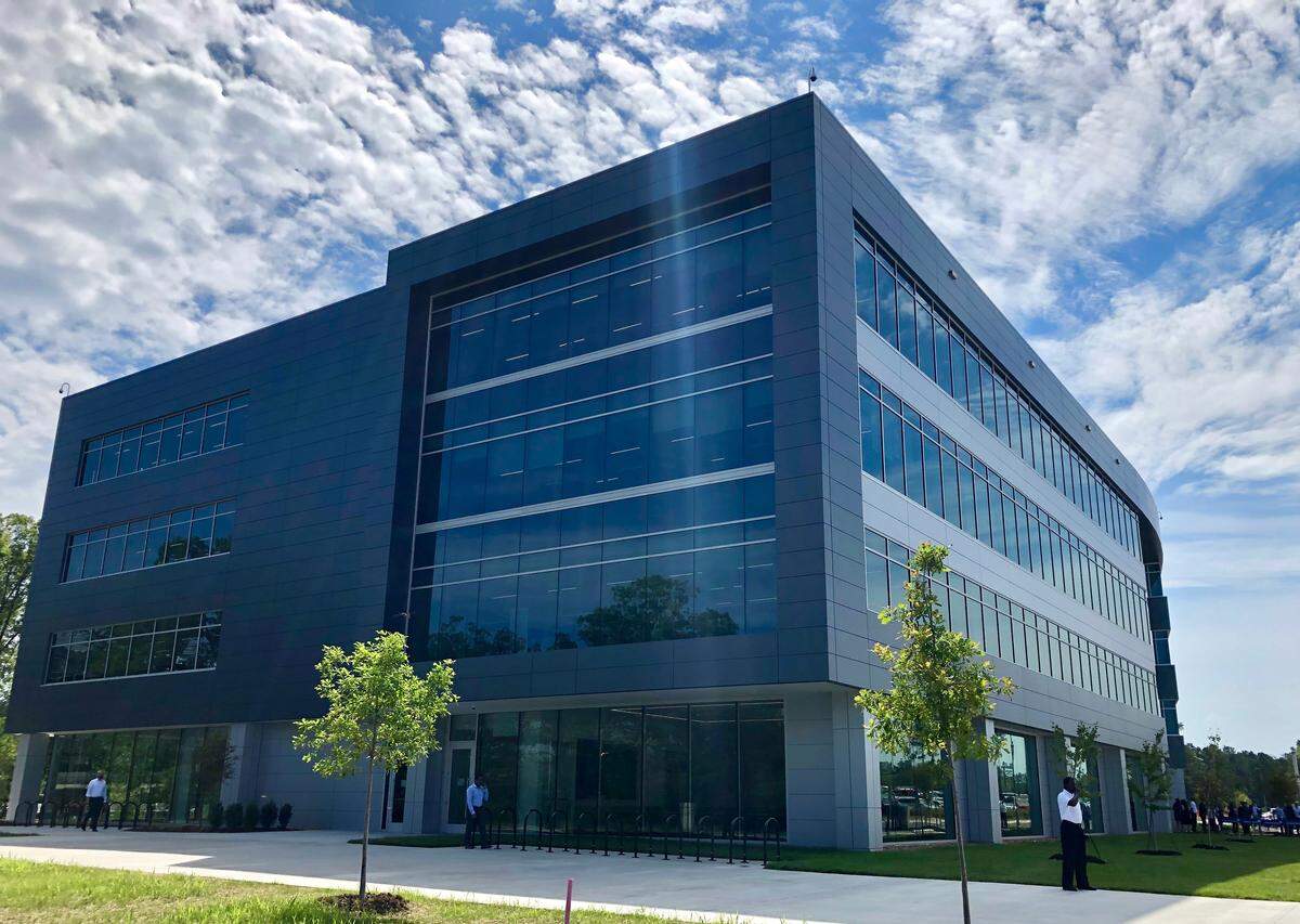 The new office building that Swiss bank Credit Suisse built in Research Triangle Park had its grand opening on June 27, 2019.