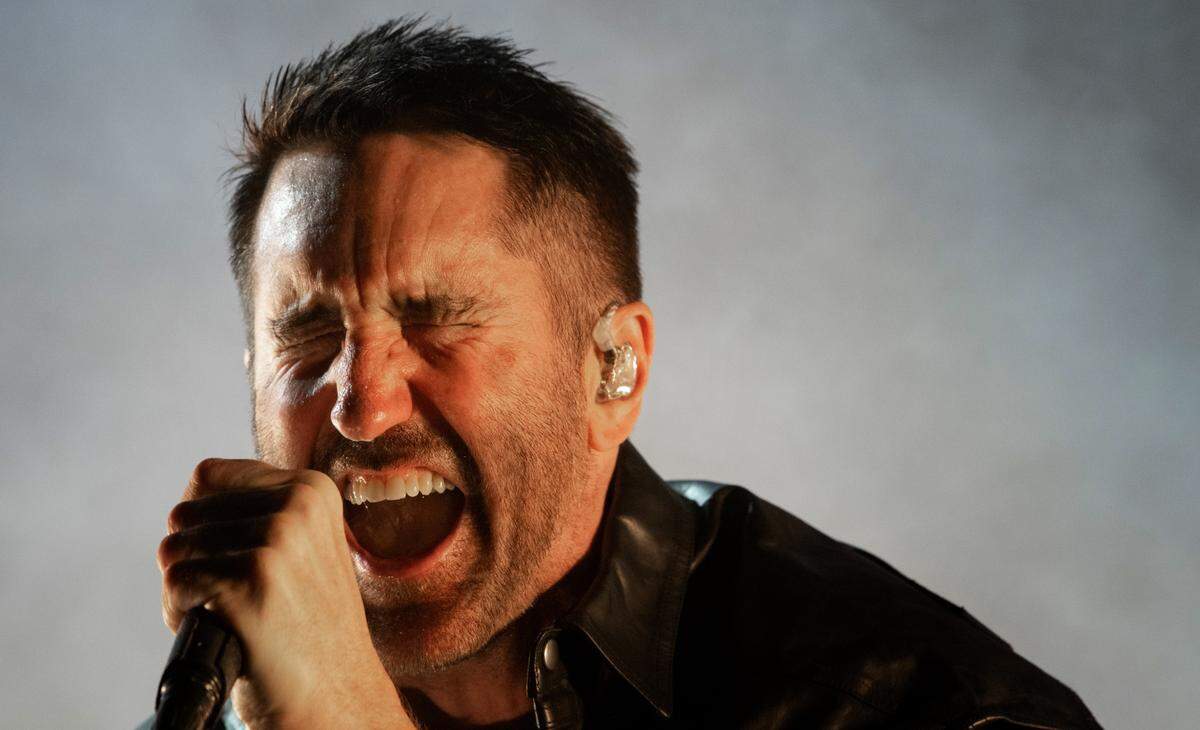 Trent Reznor and Nine Inch Nails open their 2022 U.S. tour at Raleigh, N.C.’s Red Hat Amphitheater, Thursday night, April 28, 2022.