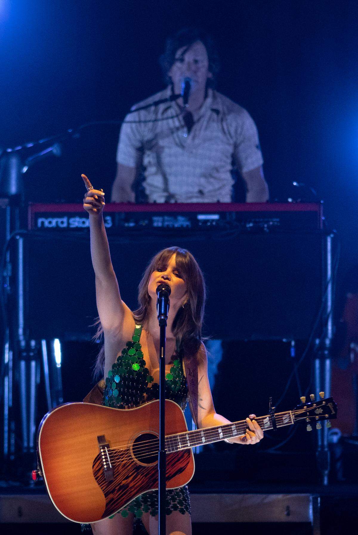 Country music star Maren Morris opens her “Humble Quest Tour” at Raleigh, N.C.’s Red Hat Amphitheater, Thursday night, June 9, 2022.