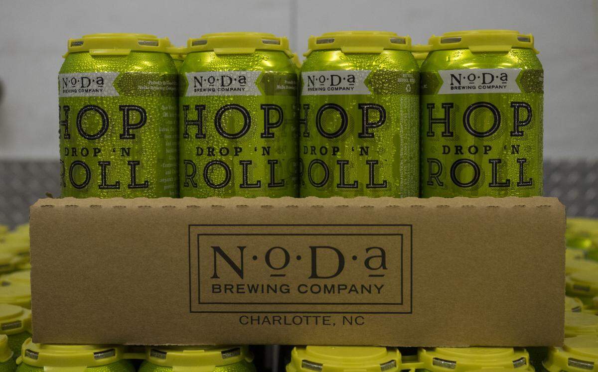 Cans of Hop, Drop ‘N Roll in the walk-in cooler at NoDa Brewing Company in Charlotte. NoDa is partnering with Bottle Rev of Chapel Hill owners to open a new tapas restaurant and taproom in the former Old East Tavern location in Chapel Hill.