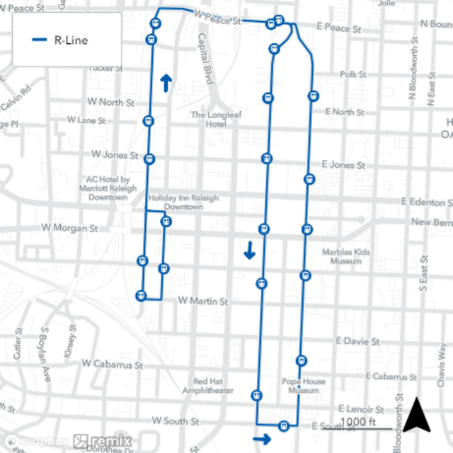 City of Raleigh brings back the R-Line bus downtown | Raleigh News ...