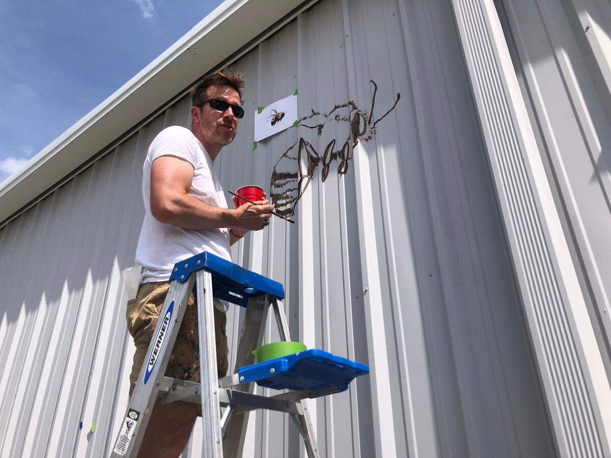 Muralist Matt Willey 