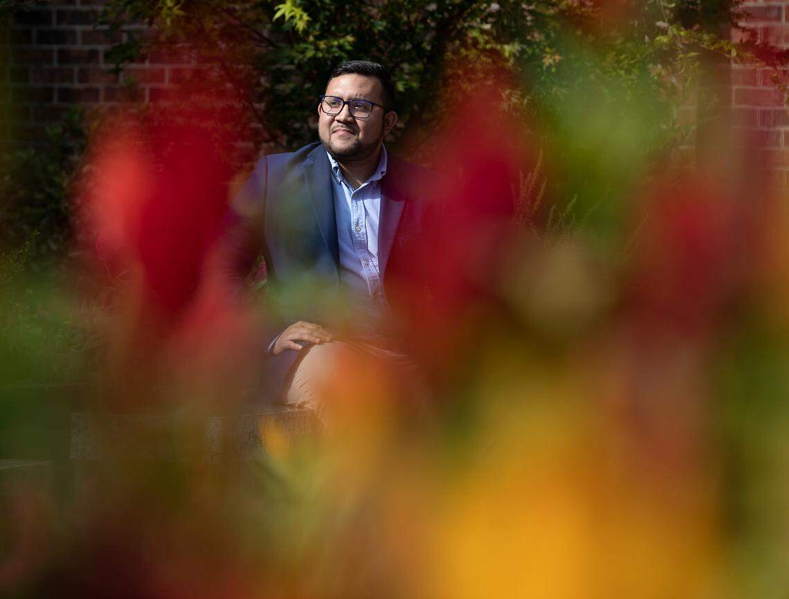 North Carolina state Rep. Ricky Hurtado is photographed in Graham, N.C. on Oct. 4, 2022. 