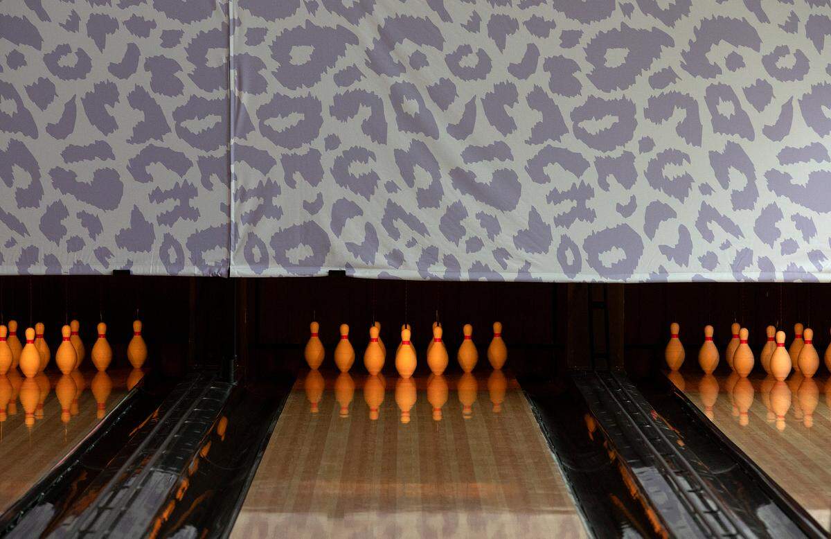 Duckpin bowling lanes are pictured at Jaguar Bolera in Raleigh, N.C. on Tuesday, May 14, 2024.