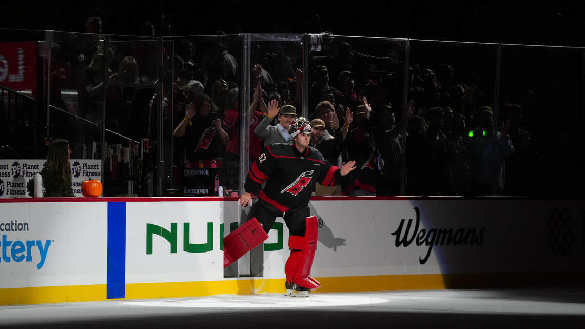 Kochetkov sets franchise history as Hurricanes hold off Blue Jackets