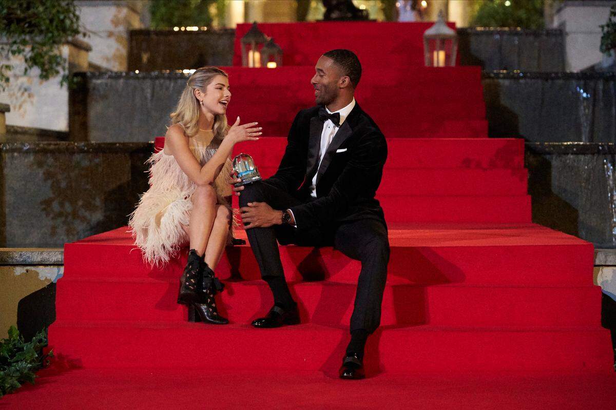 Matt James, a Raleigh native, with Kit Keenan in the Jan. 4 Season 25 premiere of “The Bachelor” on ABC.