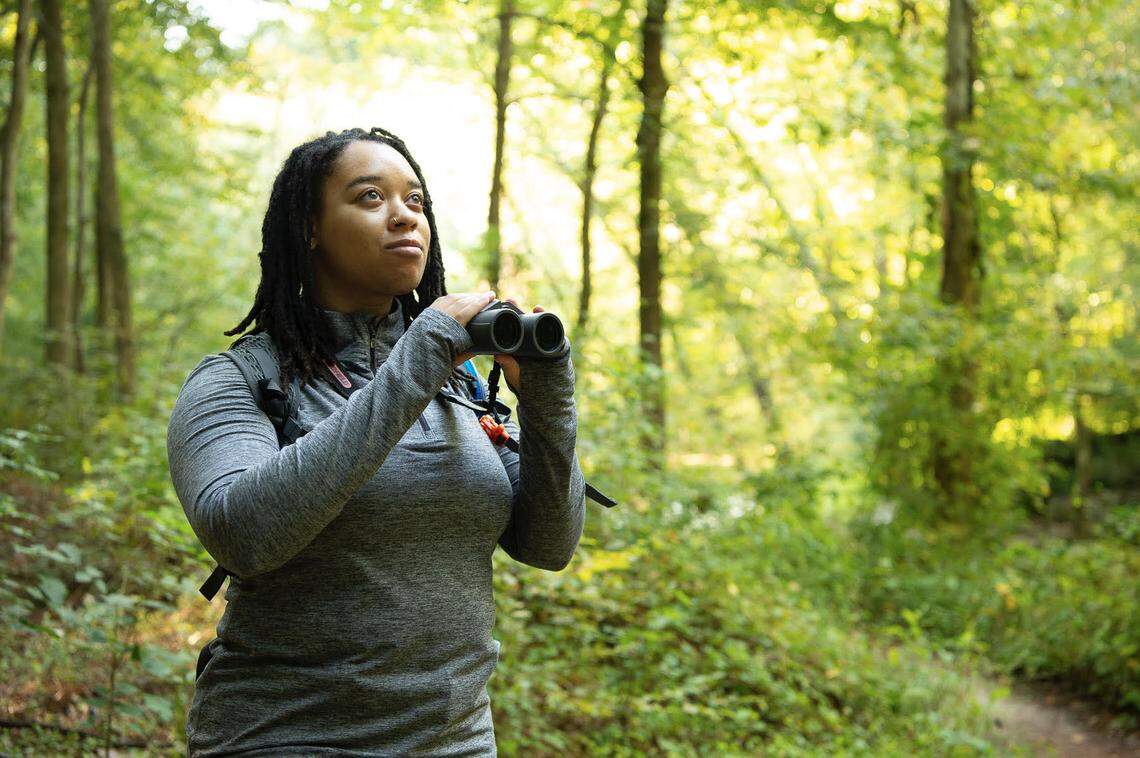 Murry Burgess, a Ph.D. student at N.C. State University, is shown conducting field research. Burgess and Lauren Pharr launched Field Inclusive to raise awareness about the importance of safety for Black researchers and others belonging to marginalized groups.