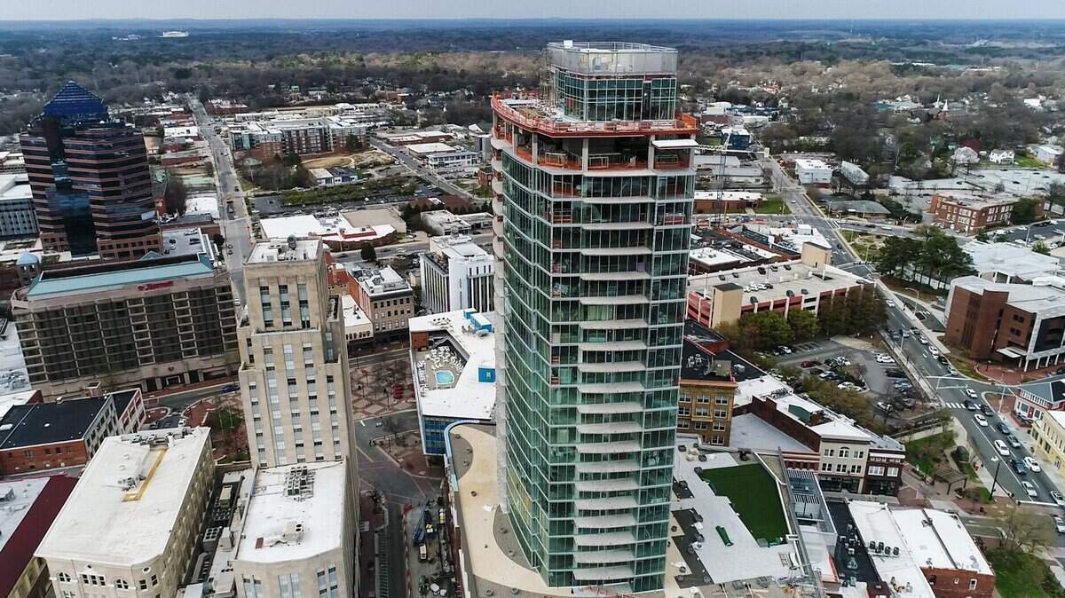 Durham has seen rapid growth and gentrification in its downtown area.